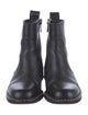 Zadig & Voltaire Leather Studded Accents Moto Boots