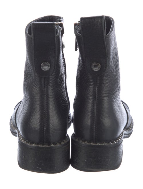 Zadig & Voltaire Leather Studded Accents Moto Boots