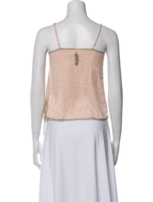 Zadig & Voltaire Silk Square Neckline Crop Top