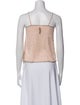 Zadig & Voltaire Silk Square Neckline Crop Top