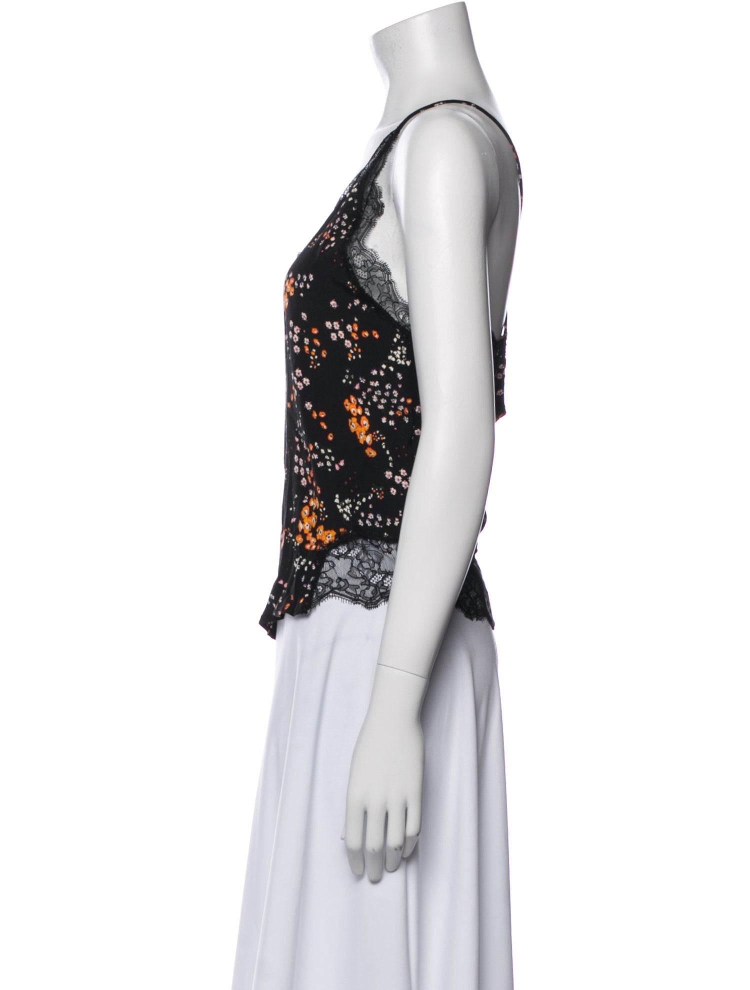 Zadig & Voltaire Floral Print V-Neck Top