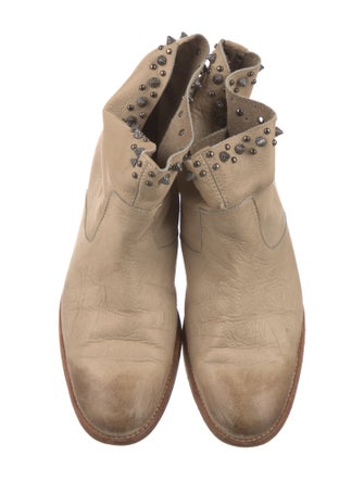 Zadig & Voltaire Leather Studded Accents Boots
