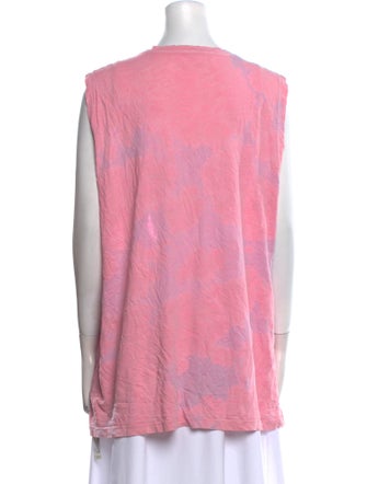 Zadig & Voltaire Tie-Dye Print Scoop Neck Tank Top