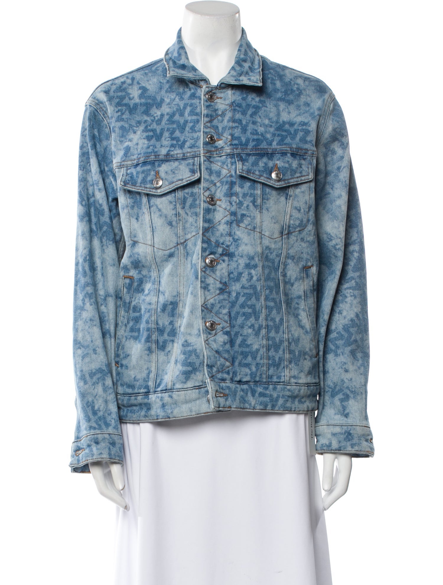 Zadig & Voltaire Tie-Dye Print Denim Jacket