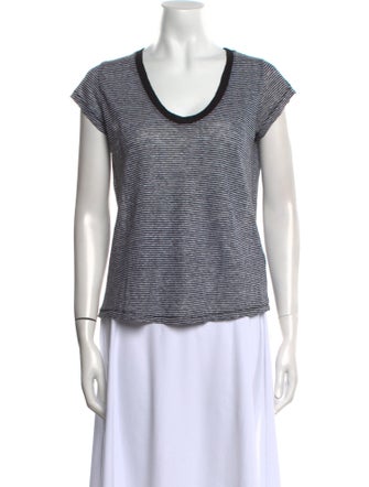 Zadig & Voltaire Linen Striped T-Shirt