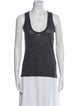 Zadig & Voltaire Linen Scoop Neck Top