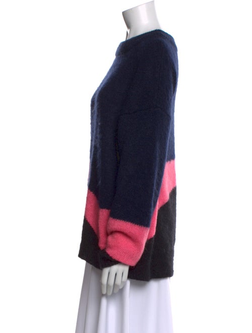 Zadig & Voltaire Colorblock Pattern Scoop Neck Sweater