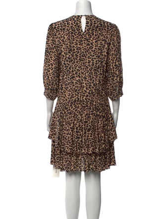 Zadig & Voltaire Animal Print Mini Dress