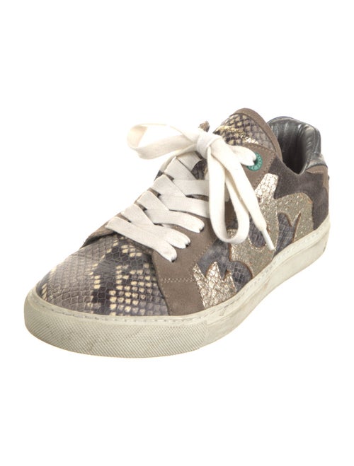 Zadig & Voltaire Leather Printed Athletic Sneakers