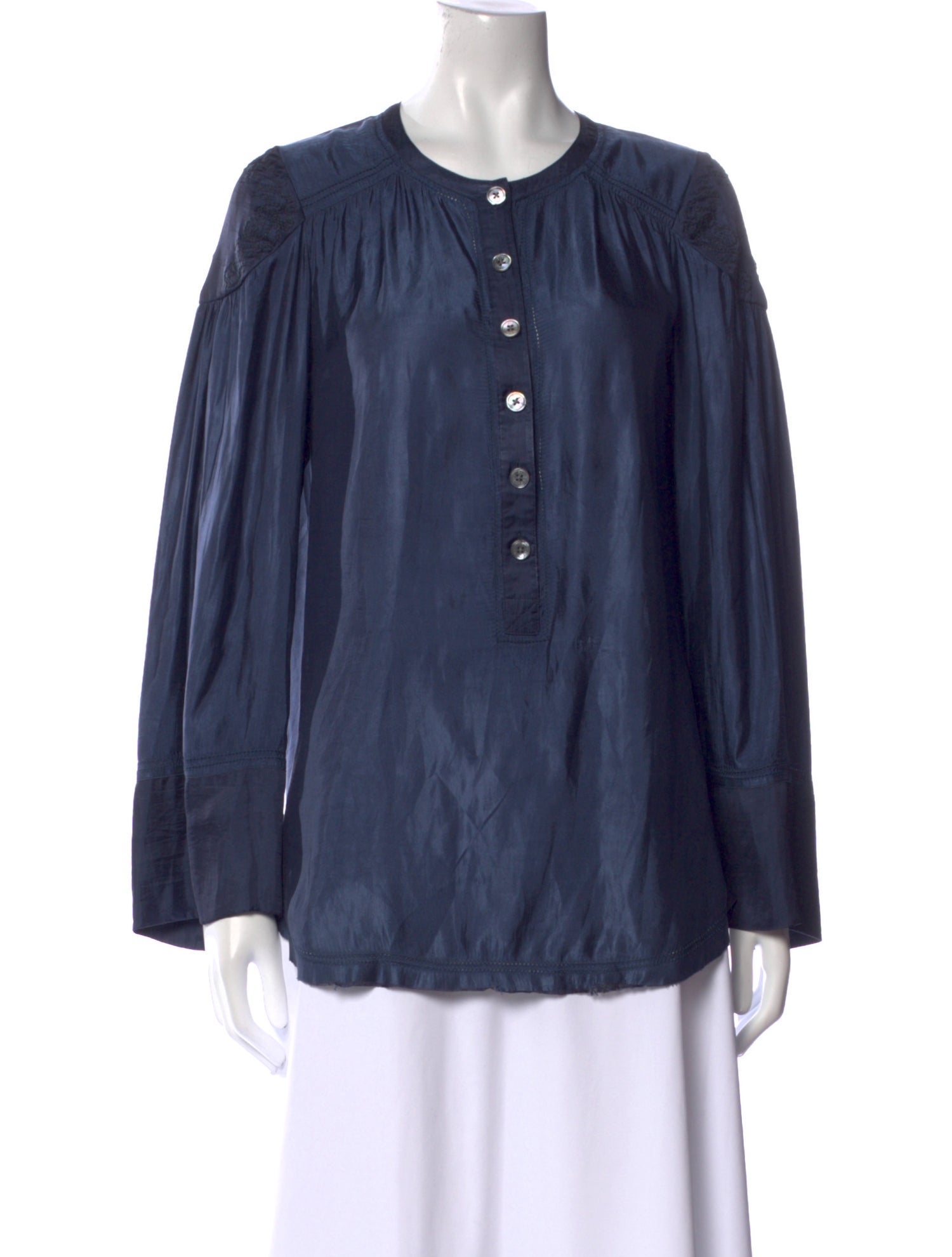 Zadig & Voltaire Crew Neck Long Sleeve Polo