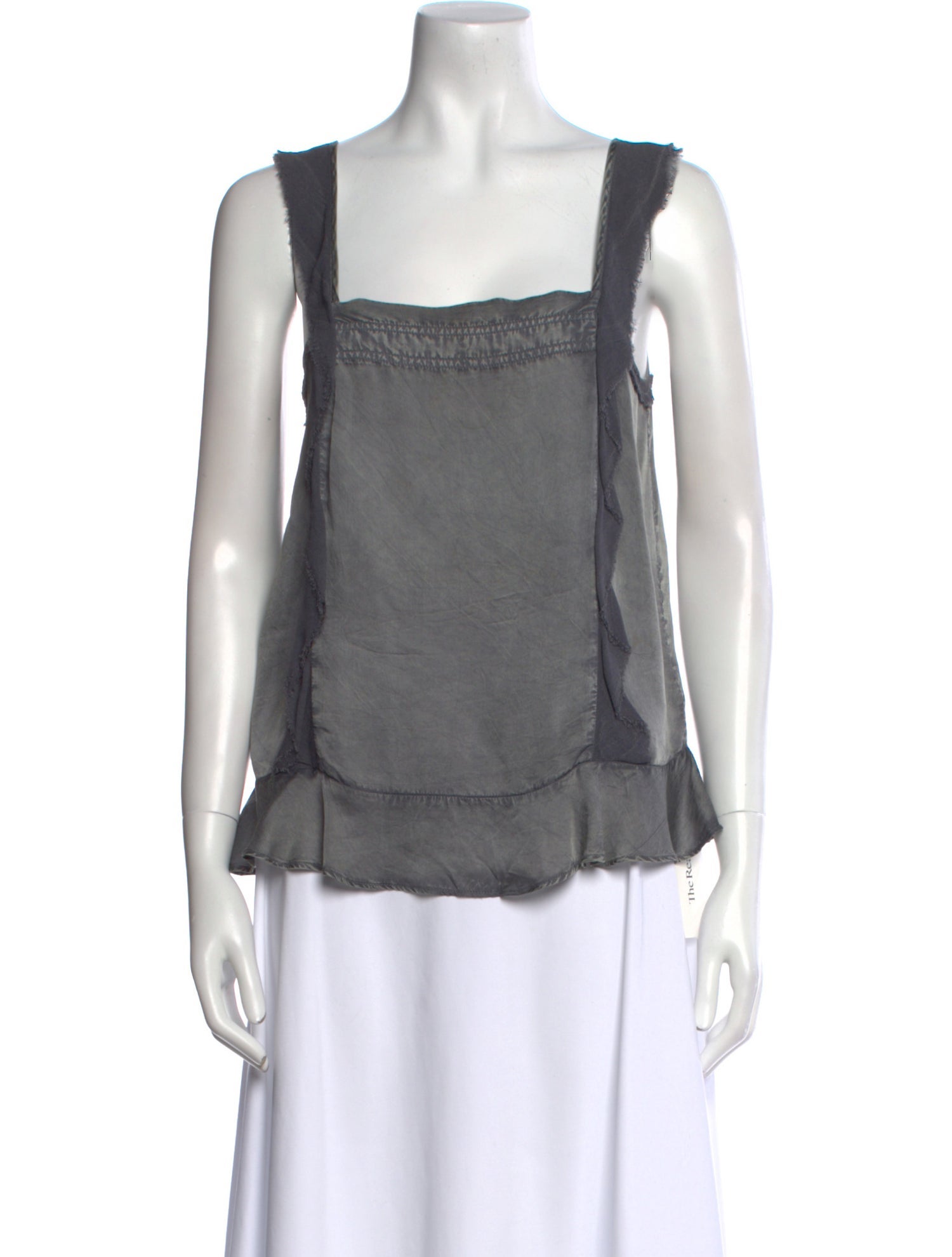 Zadig & Voltaire Square Neckline Sleeveless Top
