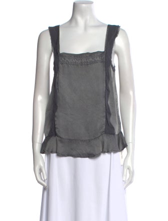Zadig & Voltaire Square Neckline Sleeveless Top