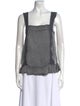 Zadig & Voltaire Square Neckline Sleeveless Top