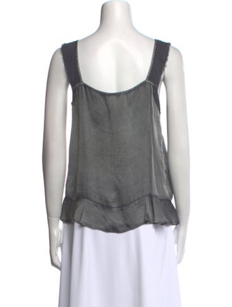 Zadig & Voltaire Square Neckline Sleeveless Top