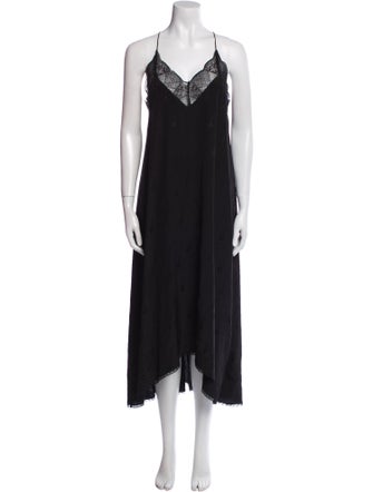 Zadig & Voltaire Silk Crystal Embellishments Nightgown
