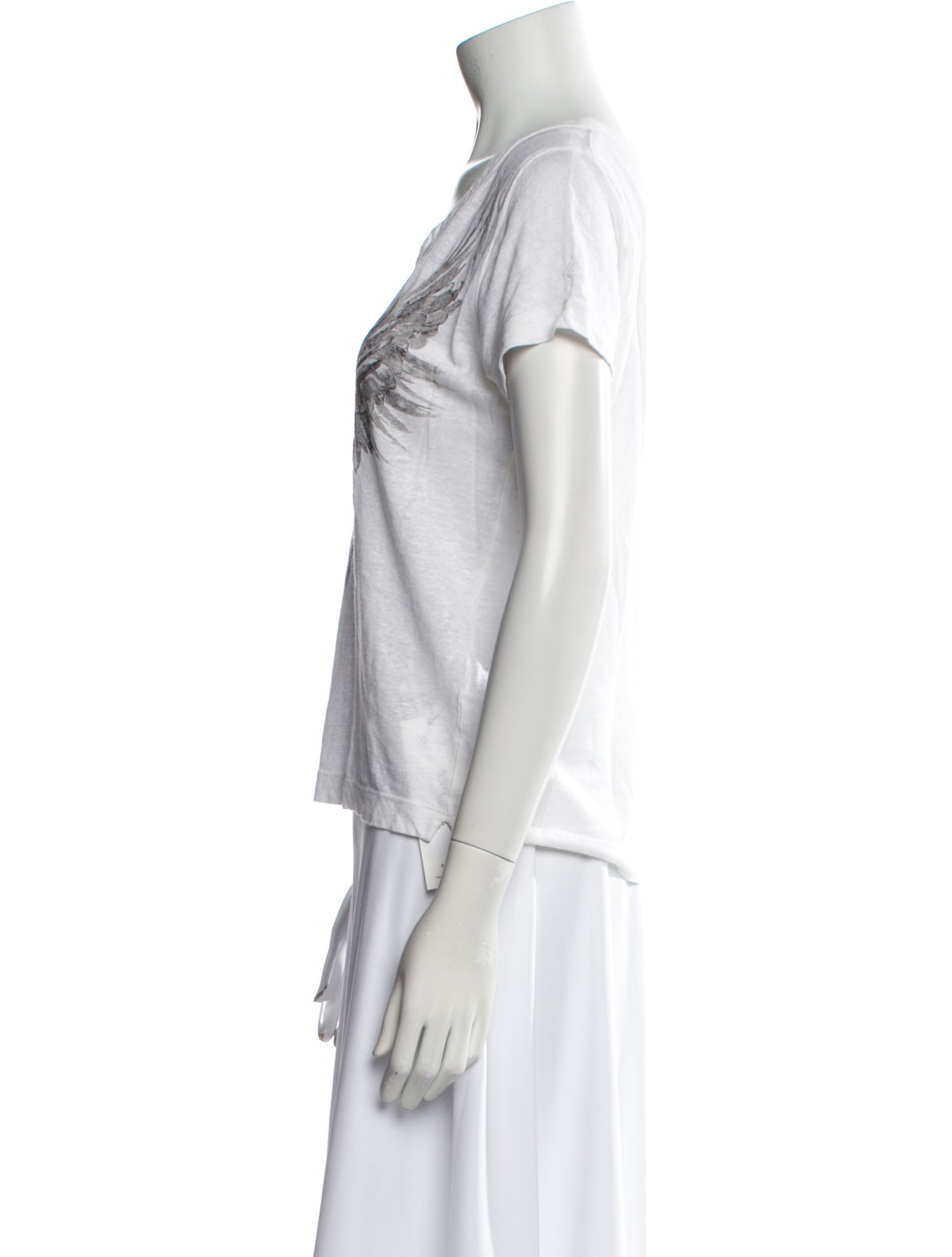 Zadig & Voltaire Linen V-Neck T-Shirt