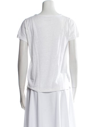 Zadig & Voltaire Linen V-Neck T-Shirt