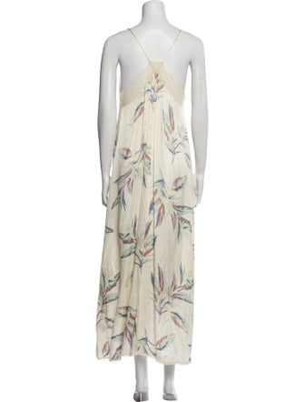 Zadig & Voltaire Printed Lace Trim Embellishment Nightgown