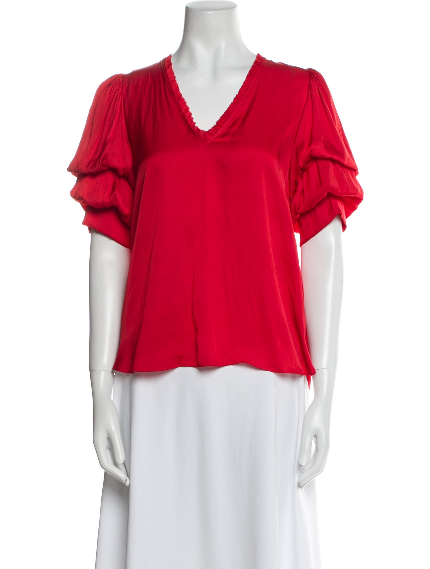 Zadig & Voltaire V-Neck Short Sleeve Blouse