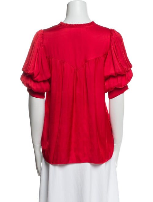 Zadig & Voltaire V-Neck Short Sleeve Blouse