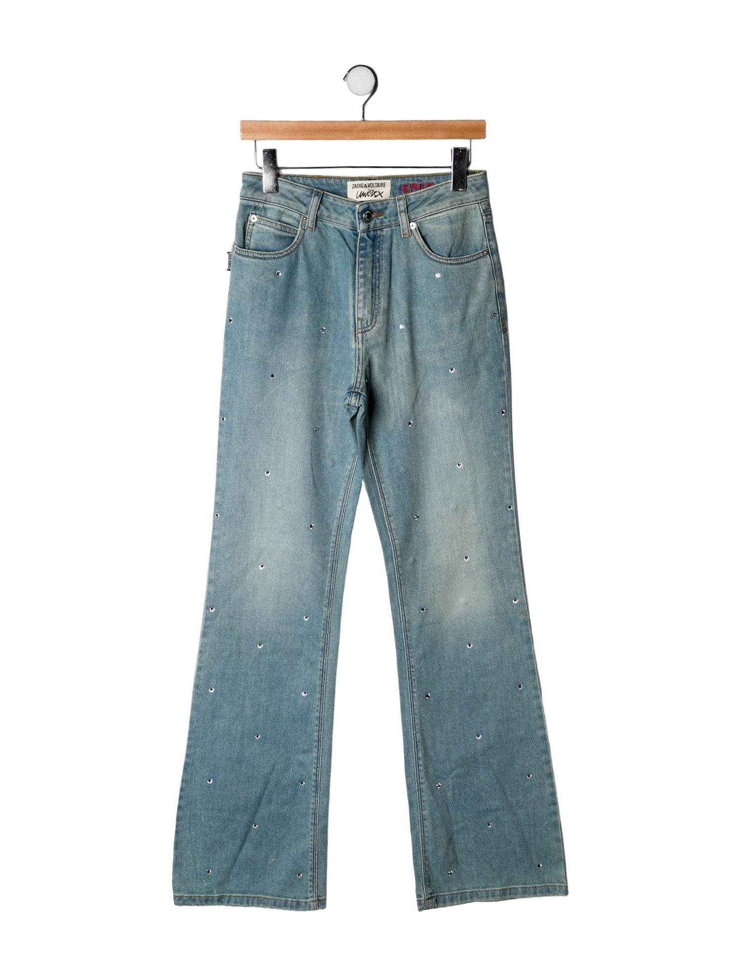 Zadig & Voltaire Mid-Rise Straight Leg Jeans