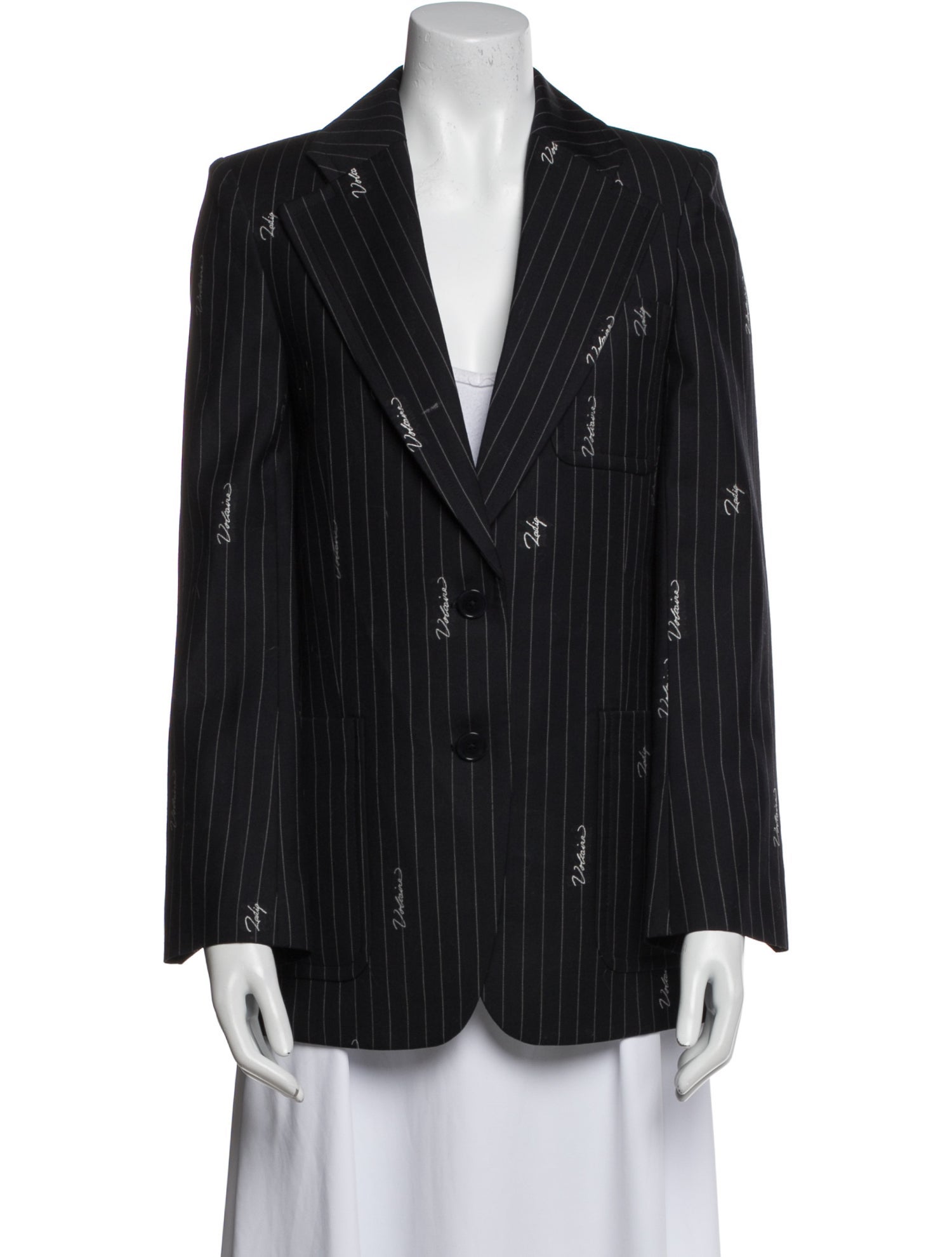 Zadig & Voltaire Virgin Wool Striped Blazer