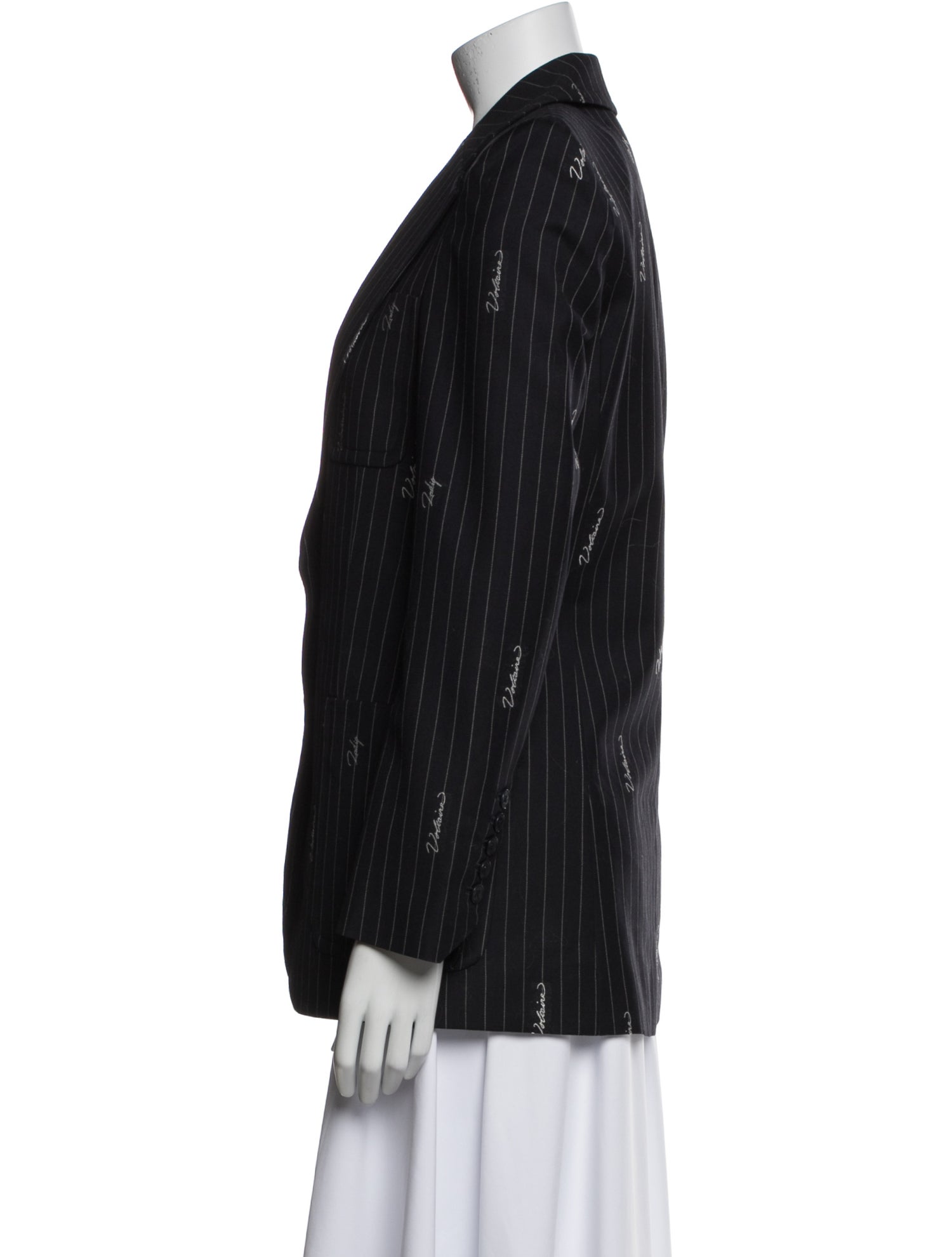 Zadig & Voltaire Virgin Wool Striped Blazer