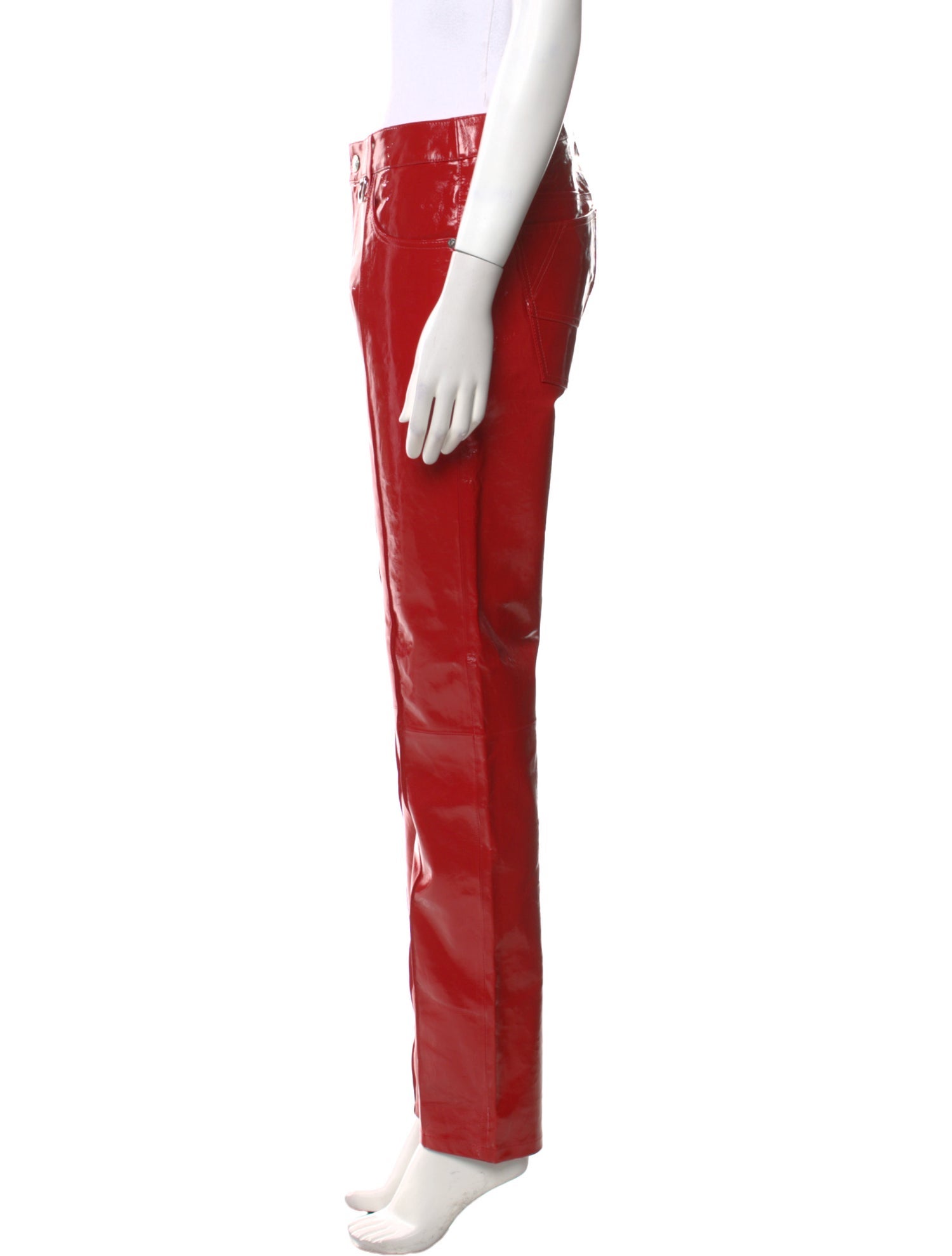 Zadig & Voltaire Lamb Leather Straight Leg Pants w/ Tags