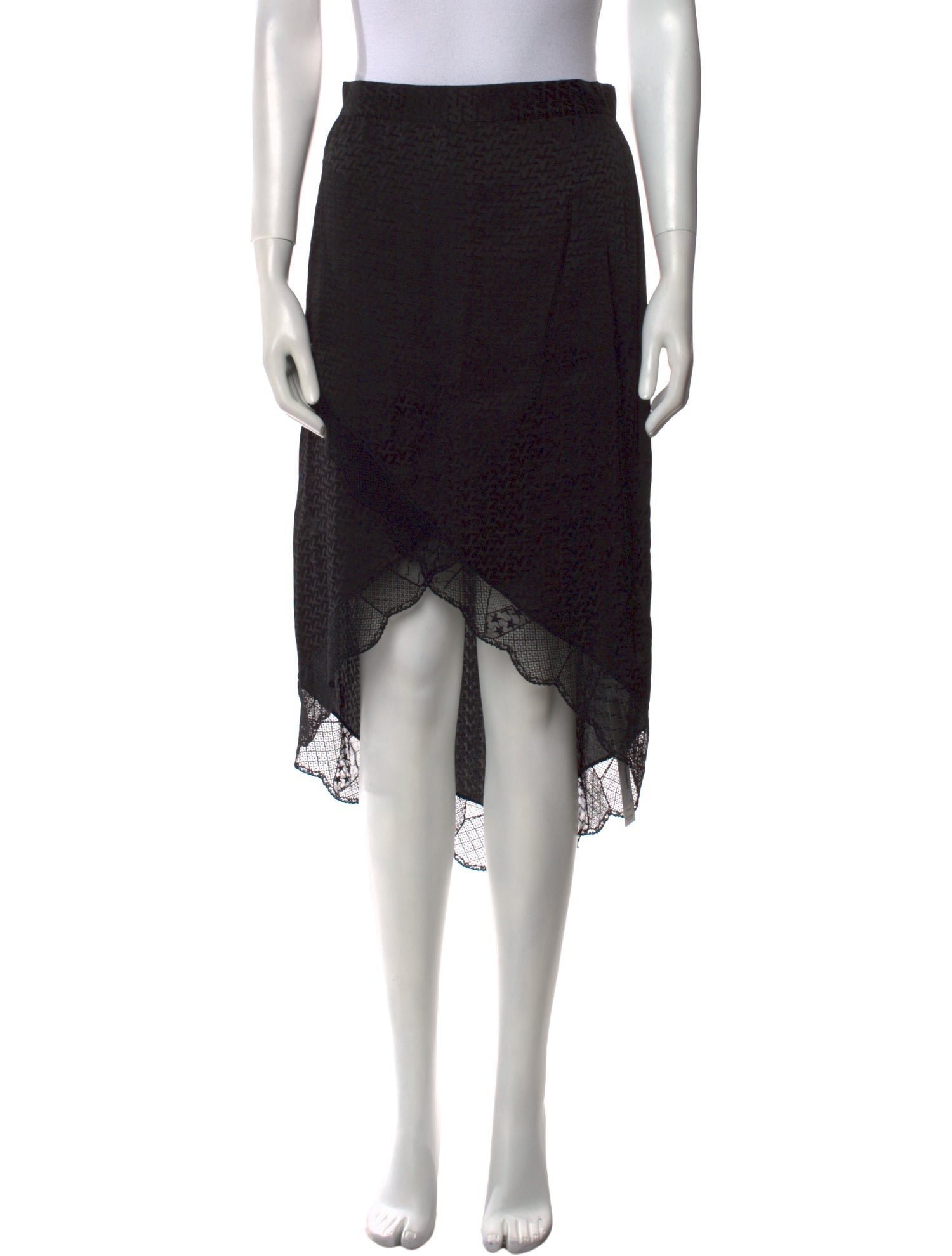 Zadig & Voltaire Silk Midi Length Skirt