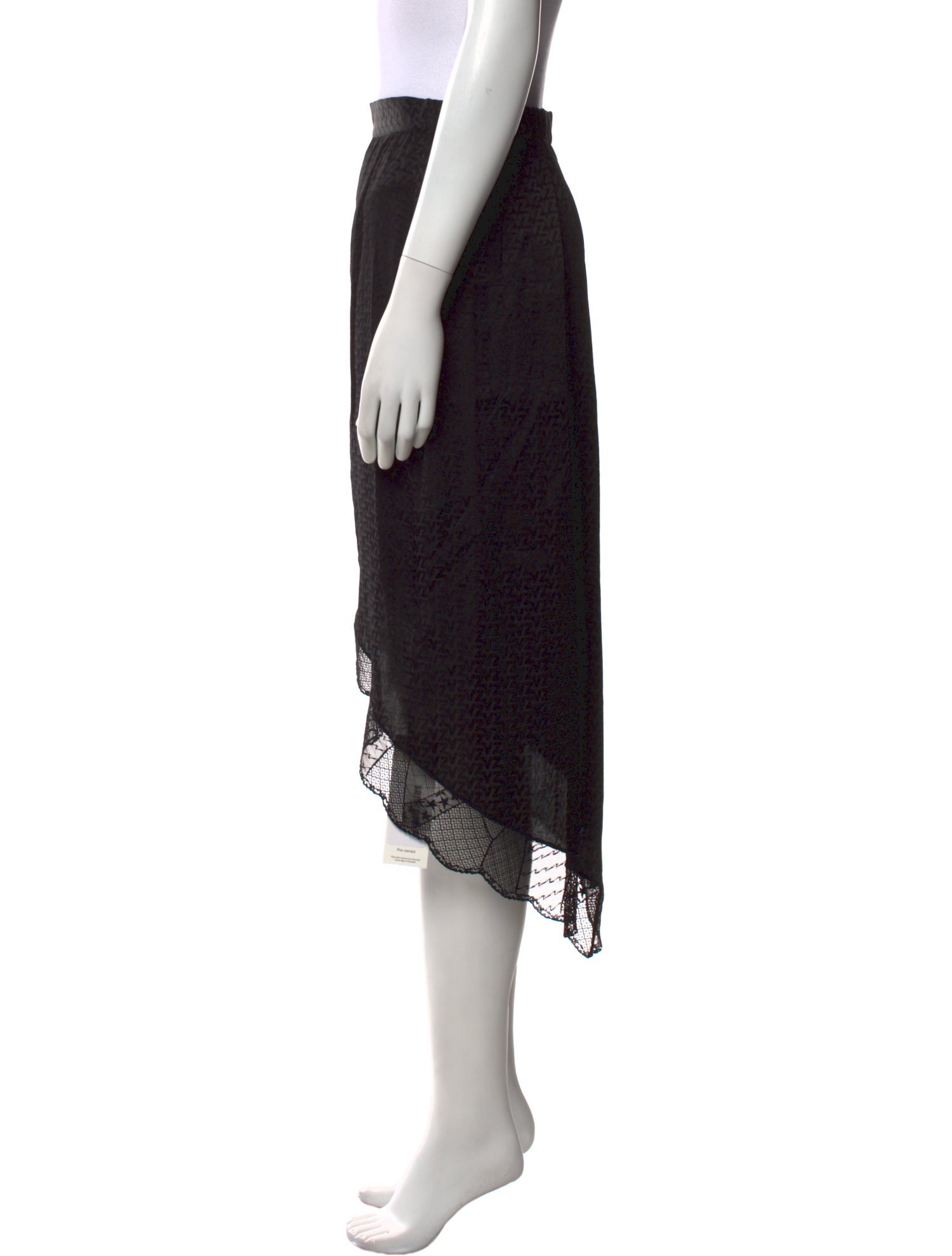 Zadig & Voltaire Silk Midi Length Skirt