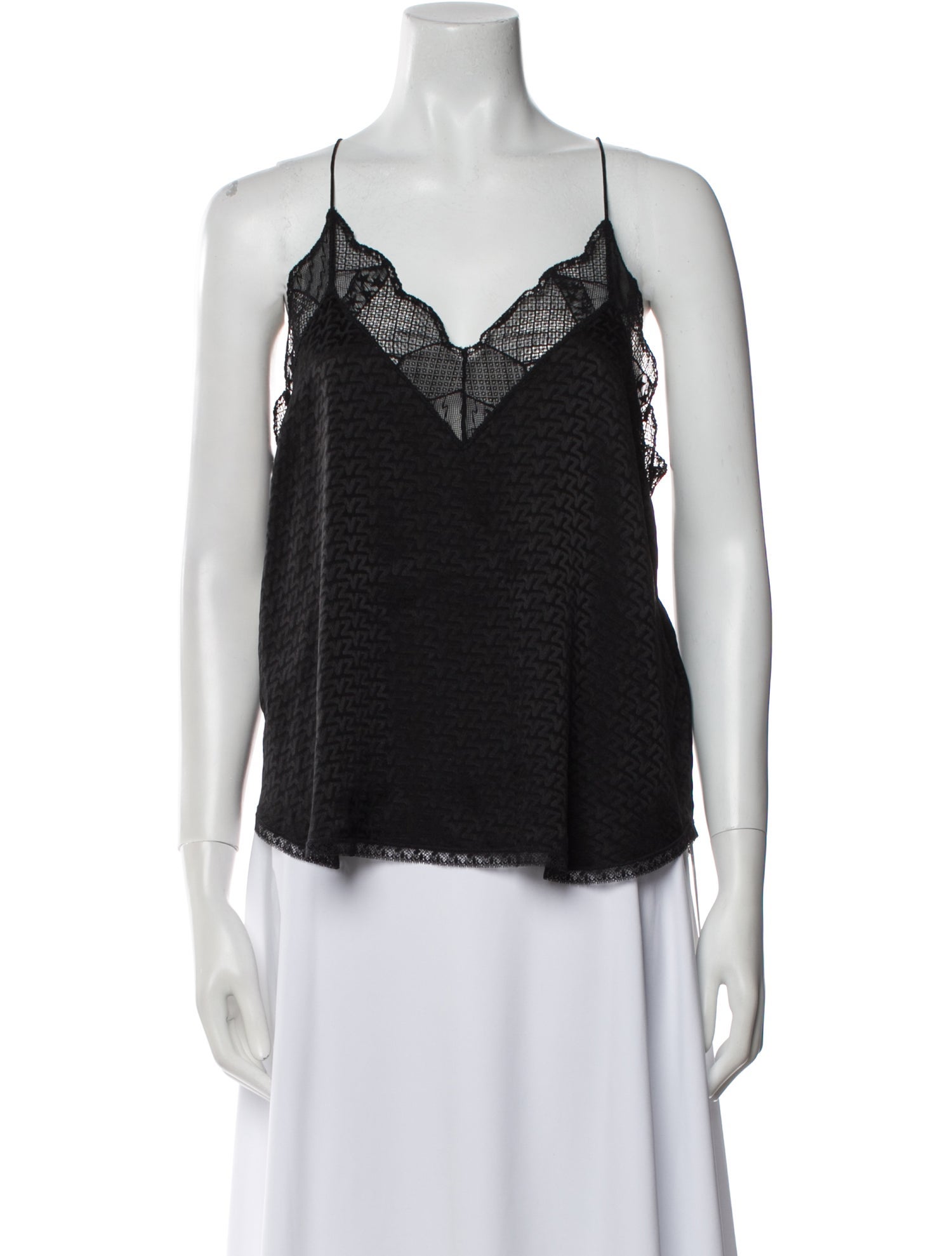 Zadig & Voltaire Silk V-Neck Top