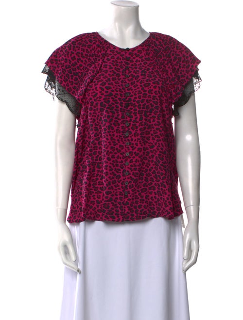 Zadig & Voltaire Printed Crew Neck Blouse