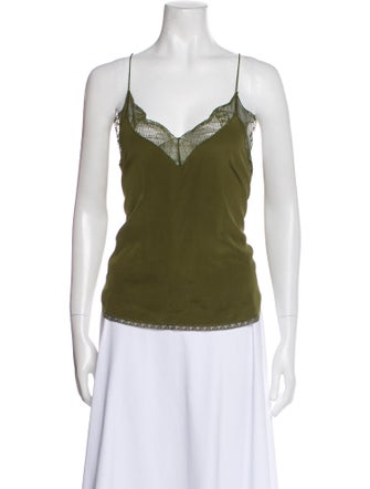 Zadig & Voltaire Silk V-Neck Top