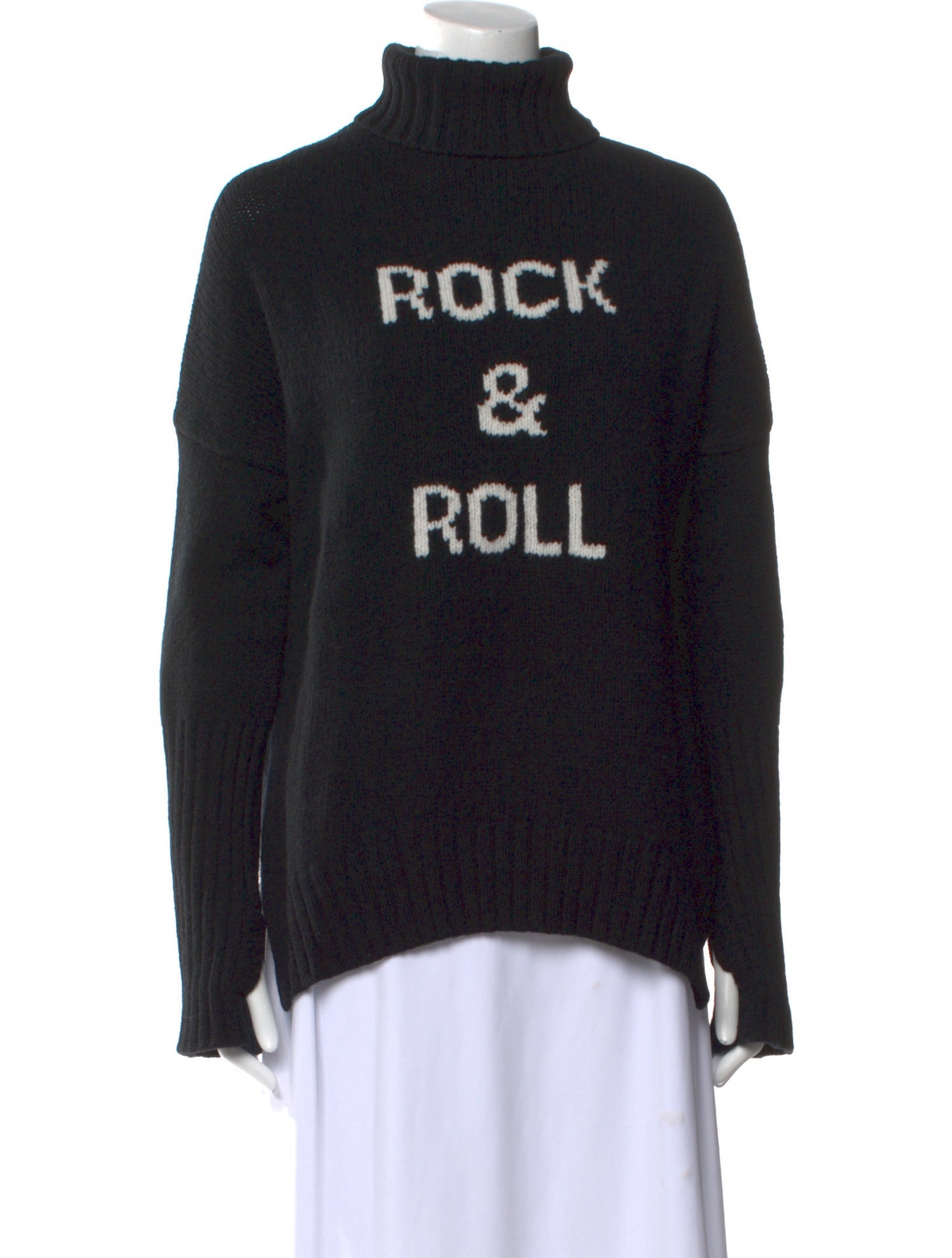 Zadig & Voltaire Graphic Print Turtleneck Sweater