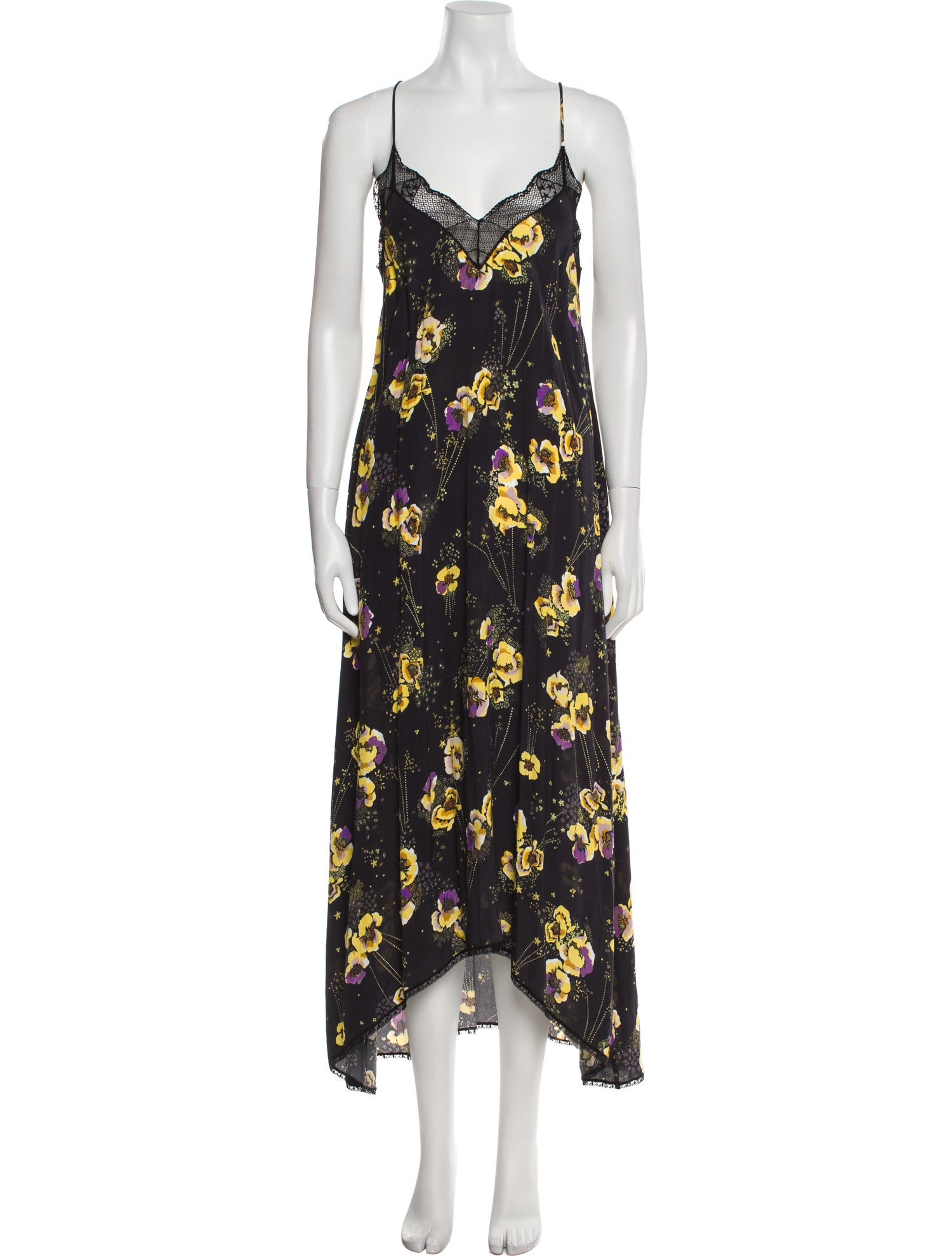Zadig & Voltaire Floral Print Long Dress