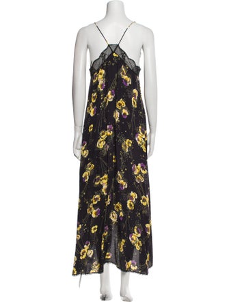 Zadig & Voltaire Floral Print Long Dress