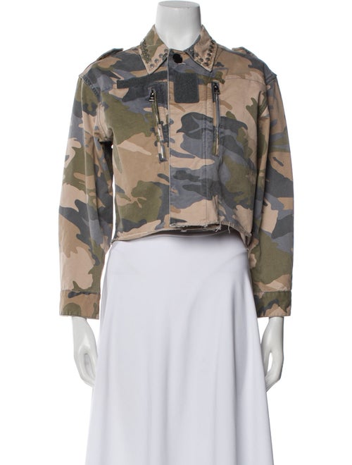 Zadig & Voltaire Camouflage Print Denim Jacket