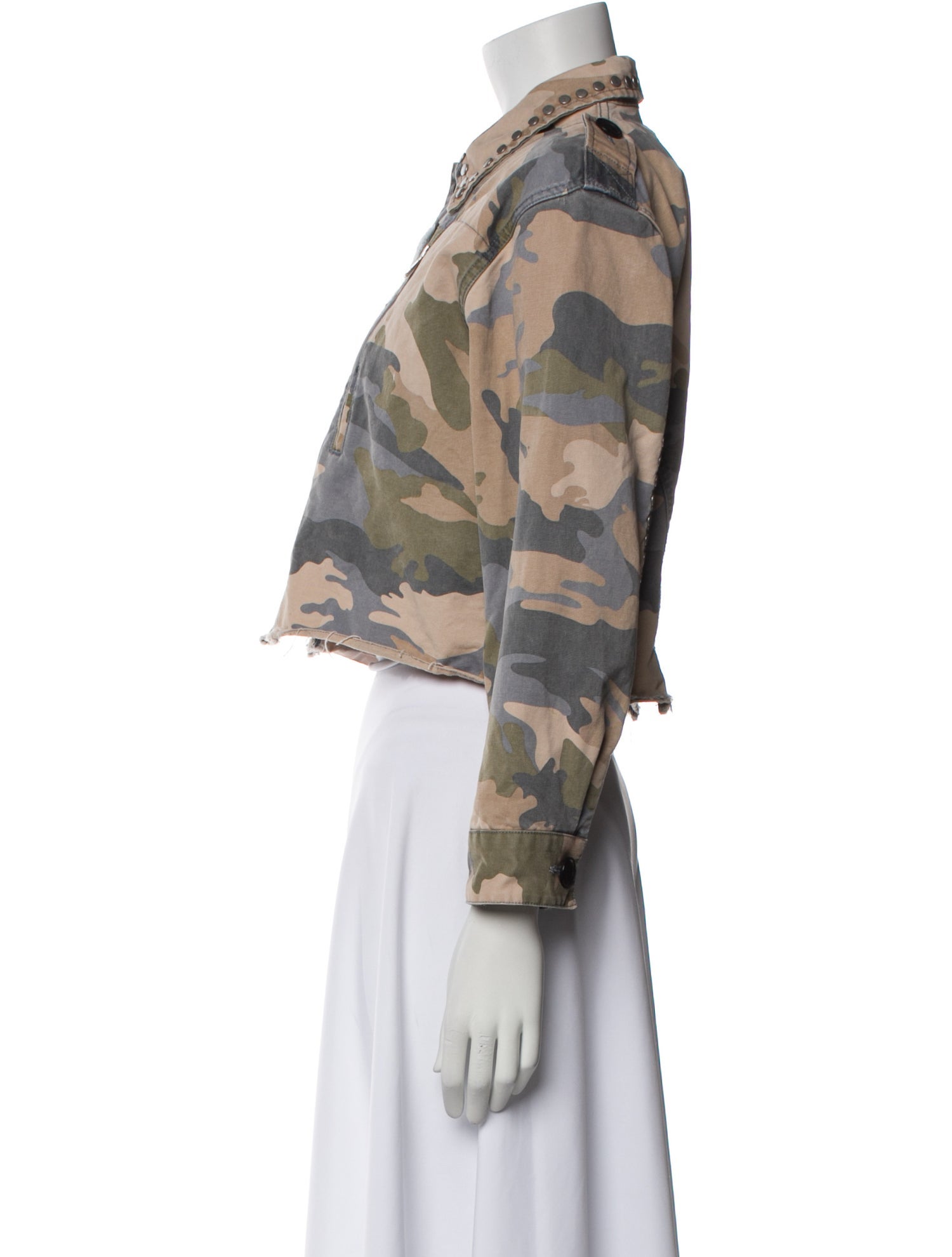 Zadig & Voltaire Camouflage Print Denim Jacket