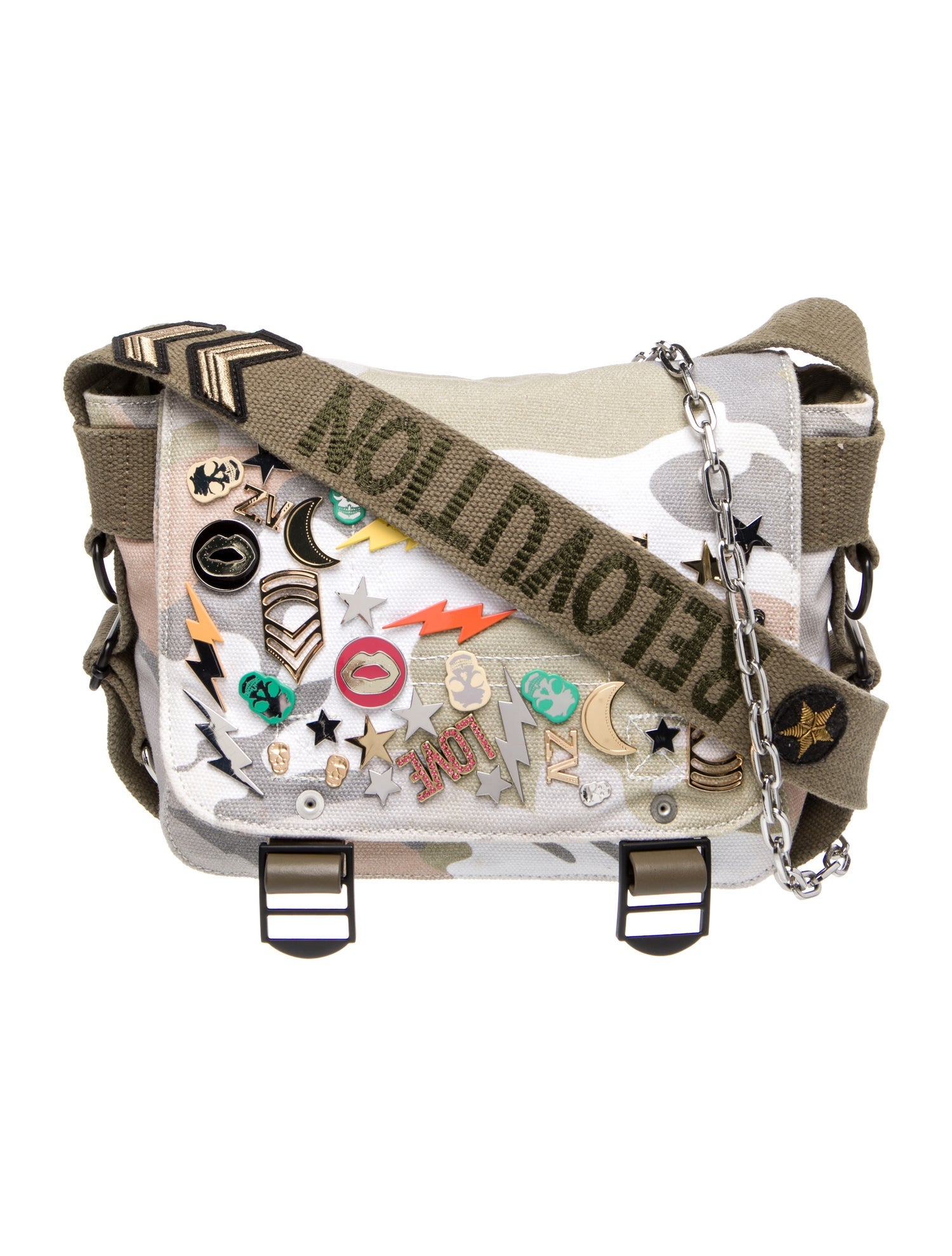 Zadig & Voltaire Canvas Messenger Bag