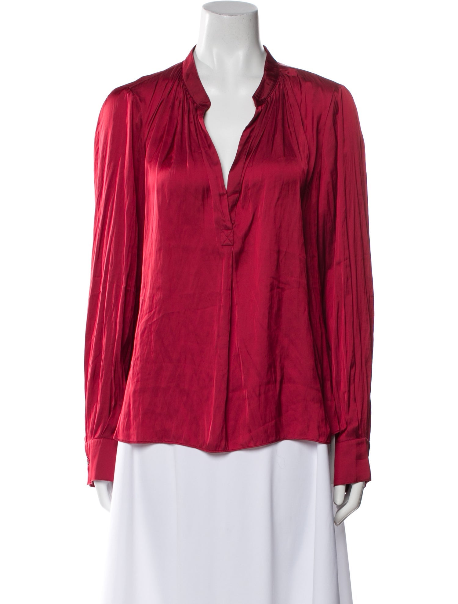 Zadig & Voltaire V-Neck Long Sleeve Blouse