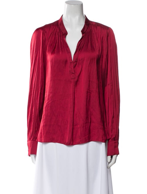 Zadig & Voltaire V-Neck Long Sleeve Blouse