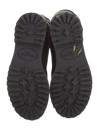 Zadig & Voltaire Suede Crystal Embellishments Combat Boots