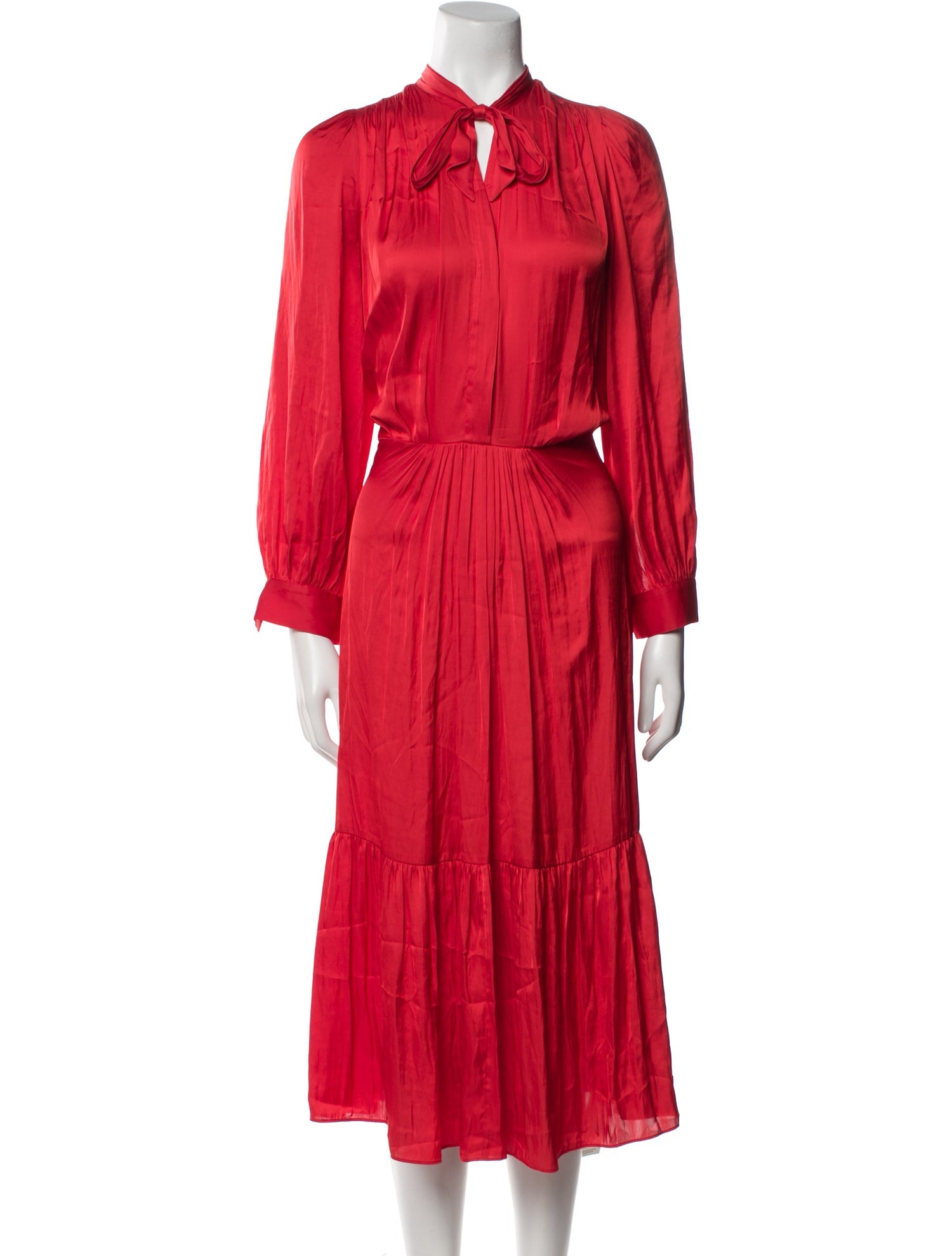 Zadig & Voltaire Tie Neck Long Dress