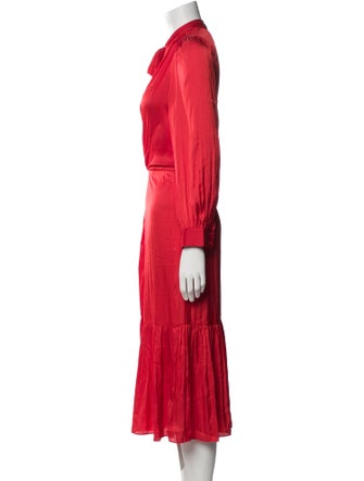Zadig & Voltaire Tie Neck Long Dress