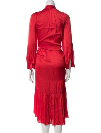 Zadig & Voltaire Tie Neck Long Dress