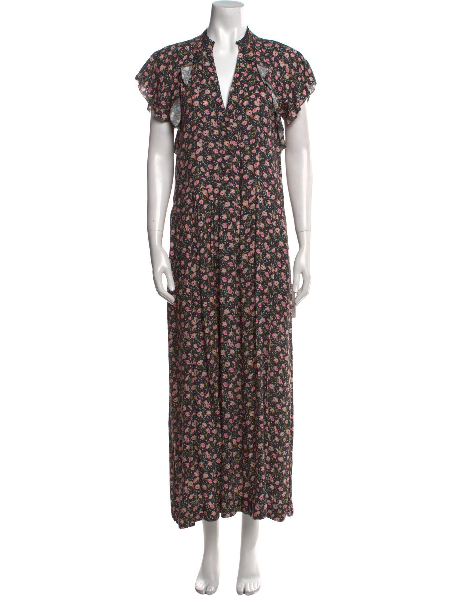 Zadig & Voltaire Floral Print Long Dress