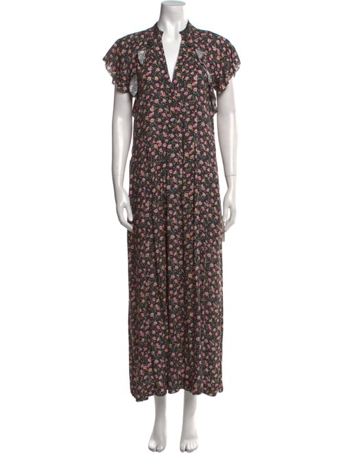 Zadig & Voltaire Floral Print Long Dress