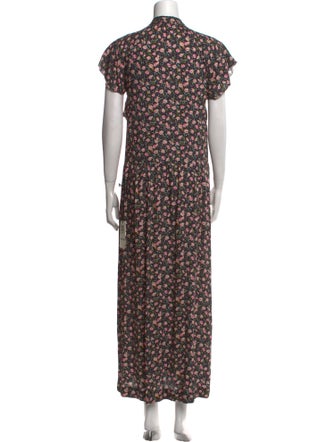 Zadig & Voltaire Floral Print Long Dress