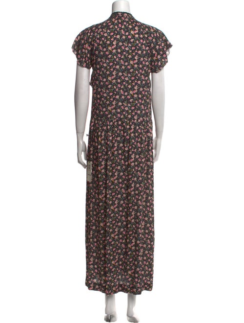 Zadig & Voltaire Floral Print Long Dress