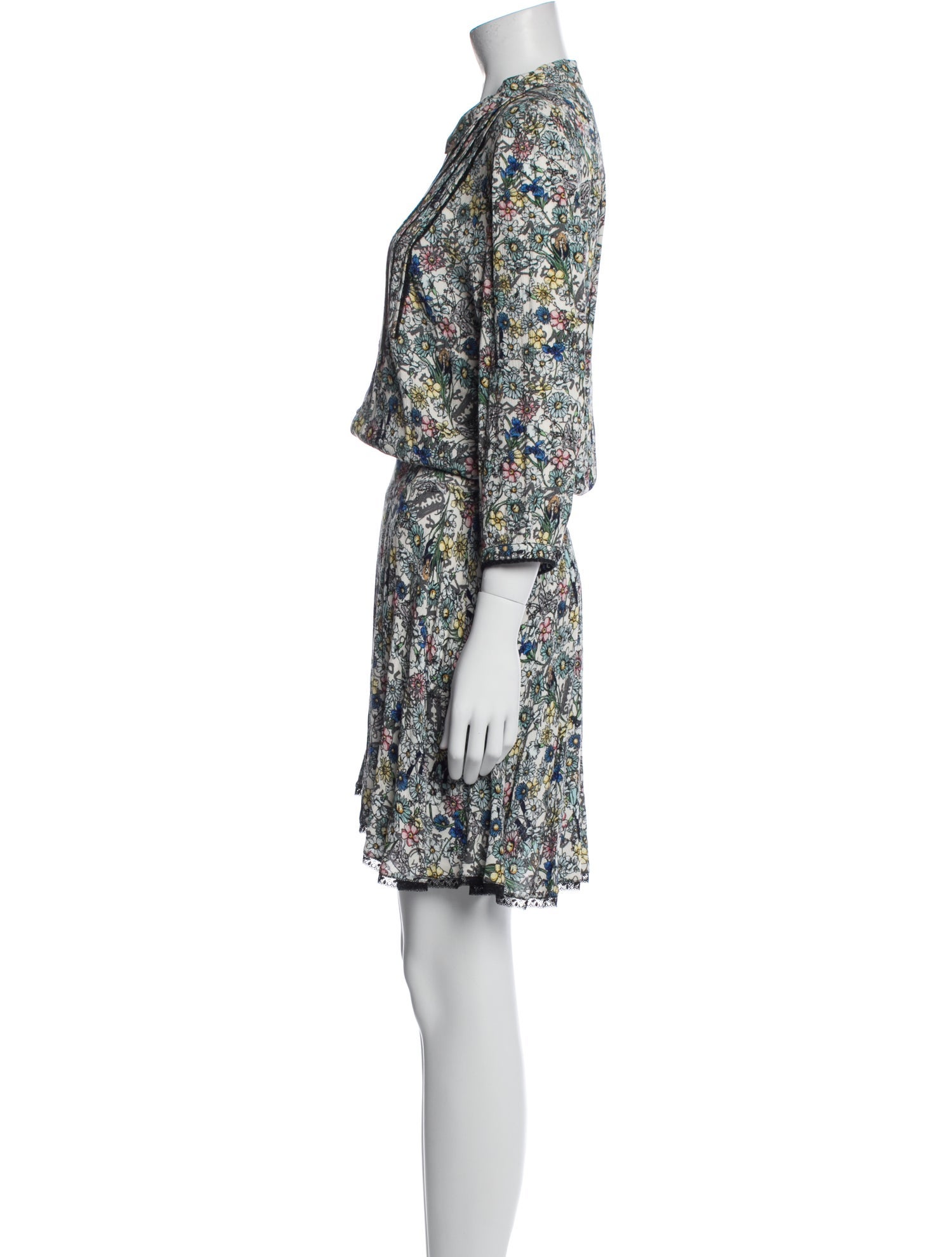 Zadig & Voltaire Floral Print Mini Dress